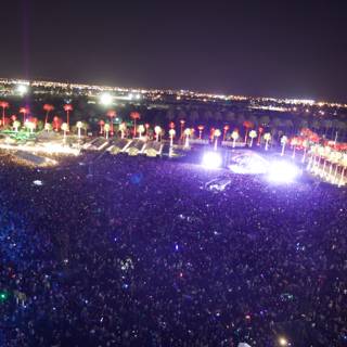 Electric Energy: Nighttime Concert Crowd at Coachella 2012