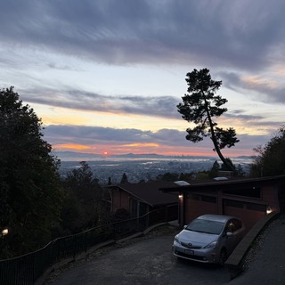 Sunset Vista Over Bay Area from Oakland Hills