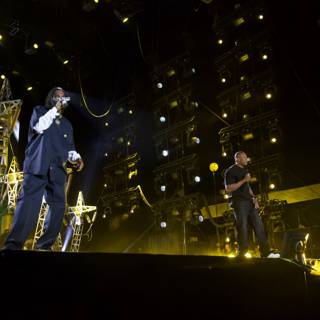 Dr. Dre and Guest Performer Take Over Coachella Stage