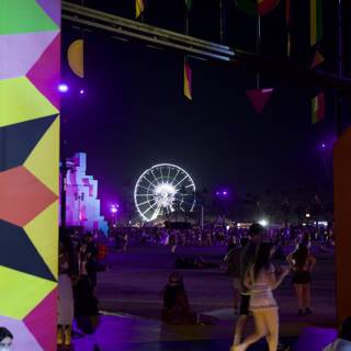 Nighttime Revelry at Coachella 2024: A Kaleidoscope of Colors
