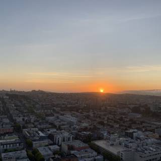 The City of San Francisco Basks in the Golden Hour