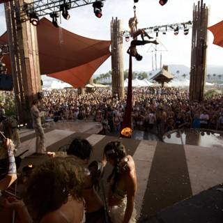 Coachella Crowd Enthralled by Performer