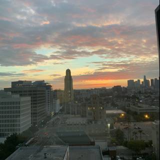 Sunset over LA