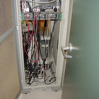 The Inner Workings of a 2002 Computer Server Cabinet