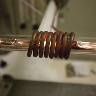 Heating Copper Wire in Metal Coil Machine