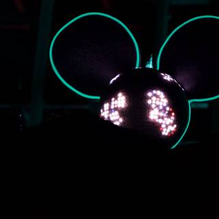 Glowing Mouse Head in the Dark