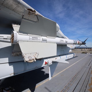 AIM-7 Sparrow Missile Mounted on Aircraft Display