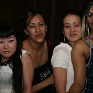 Four Women Celebrate at Nightclub Event Together