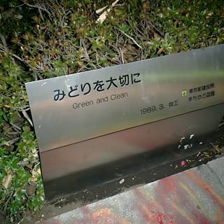 Green Tea Sign in Japanese