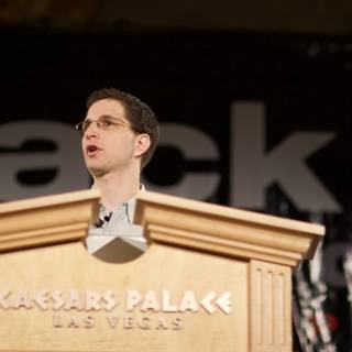 Jeff M addressing the Crowd at Black Hat Conference