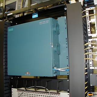 Blue Box atop a Computer Rack