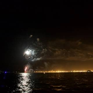 Fireworks Display Over San Francisco Bay