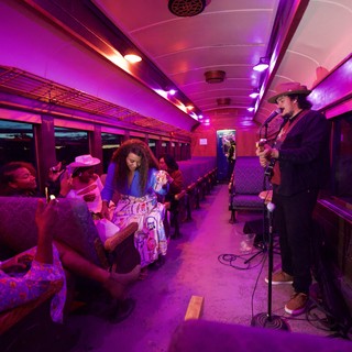 Live Music Performance on Vintage Train Car