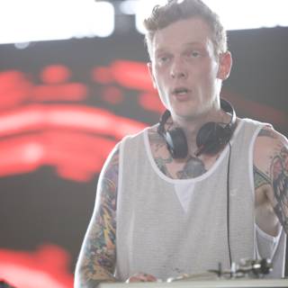 Tattooed DJ at Coachella