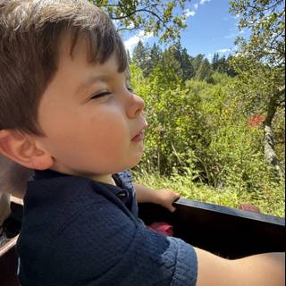 A Boy's Moment in Nature