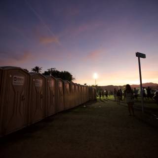 Sunset at the Toilets