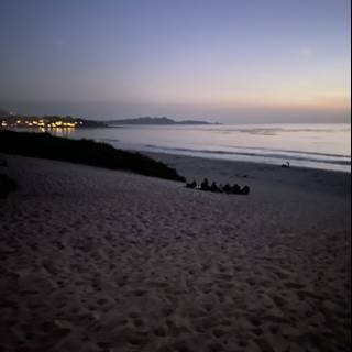 Serene Sunset at Carmel Beach