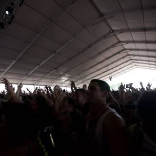 Raising the Roof in a Sea of Concertgoers