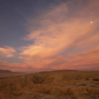 Moonrise over the Anza Borrego Desert