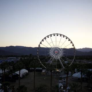 Desert Ferris Wheel at Sunset