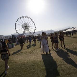Festival Fashion and Fun under the Ferris Wheel at Coachella 2024