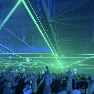 Laser Light Show at Electronic Music Concert