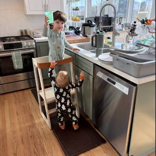 Morning Mischief in the Kitchen