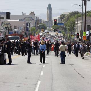 Mayday Rally Marches on City Streets