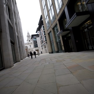 Modern Architecture Along a Quiet London Street