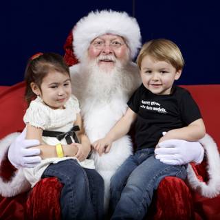 Santa Claus Spreads Joy Among Children