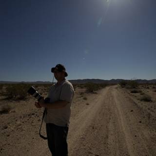 Photographer's Flare in the Desert