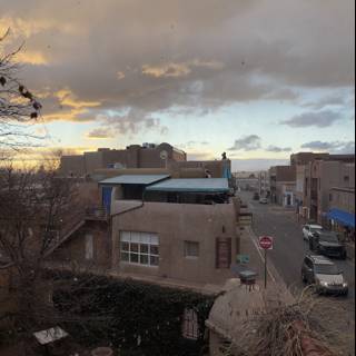 Sunset over Santa Fe's Urban Landscape