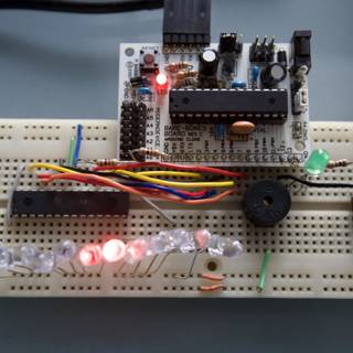 Electronic Experiment on Arduino LED Board