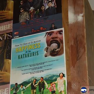 Happiness Is Movie Poster on Wall