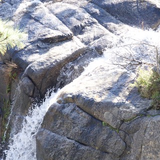 Cascading Waters Over Ancient Granite at Yosemite
