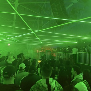 Laser Light Show at Electronic Music Concert