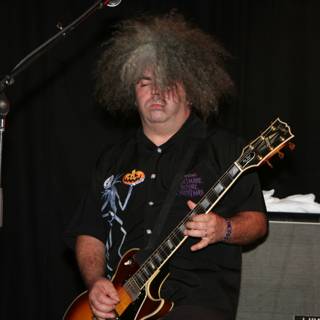 Mohawked Guitarist on Fire