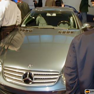 The Sleek Silver Mercedes at LA Auto Show 2002