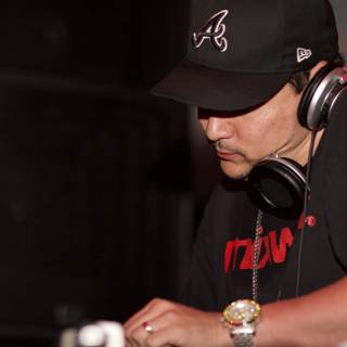 DJ Hiroyuki Kobayashi at the Decks