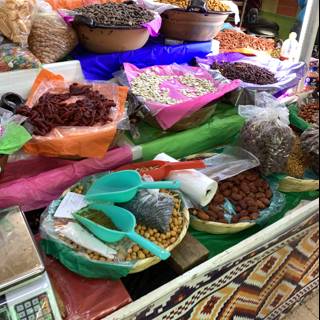 Display of Herbal Treats at Local Bazaar