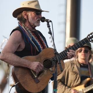 Willie Nelson rocking the Coachella stage