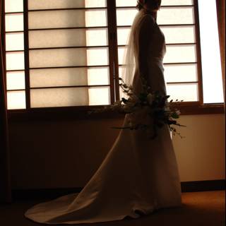 Elegant Bride In Front of Window