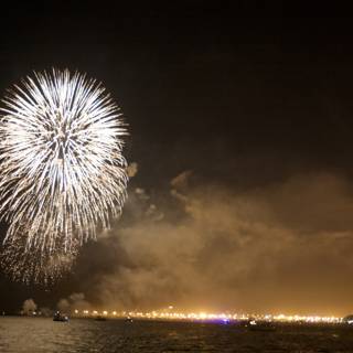 Spectacular Fourth of July Fireworks Display by the Water