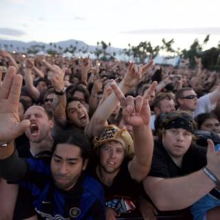 Big Four Festival Crowd Puts Their Hands Up
