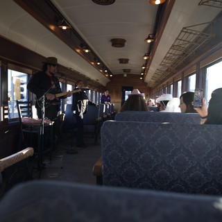 Live Music Performance on Vintage Train Car