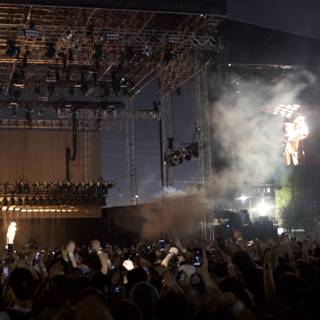 Smoke and Spotlights at a Rock Concert
