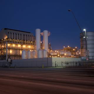 Nighttime at the Industrial Plant