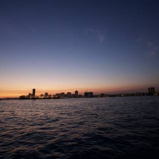 City Skyline at Sunset from the Water