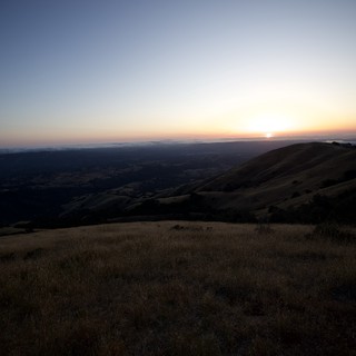 Golden Hour Fades Over Bay Area Valley