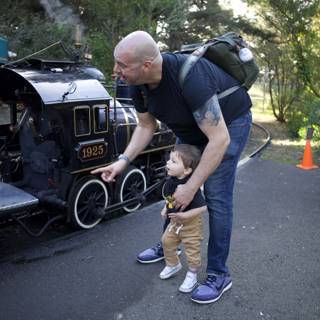 A Day at the Zoo: Dave B and Wesley's Miniature Train Adventure